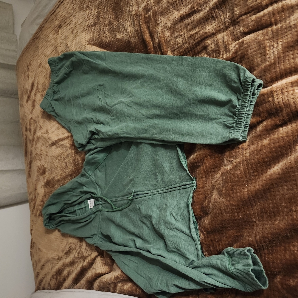 Green Hoodie and Joggers Set